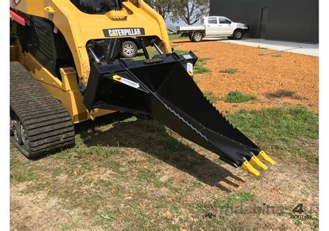 skid steer front hoe forum|stump bucket for skid steer.